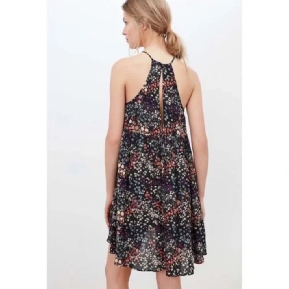 Urban Outfitters Kimchi Blue Floral Florence High Low Keyhole Dress - Size S